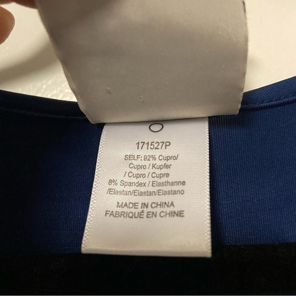 Anthropologie Dolan Left Coast Collection Blue Stretch Jersey Slinky Dress XS - Picture 6 of 7